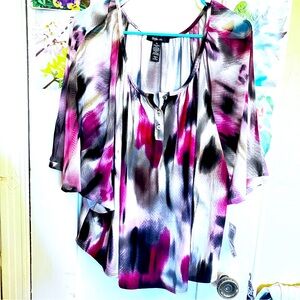 Style &co NWT button down top 3/4 sleeve size XL